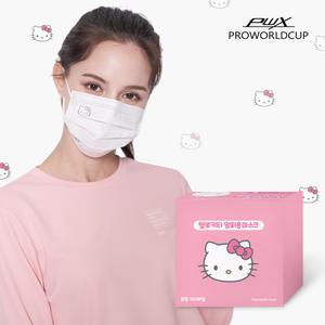 [PWX]헬로키티 화이트마스크Q 중형(100매)