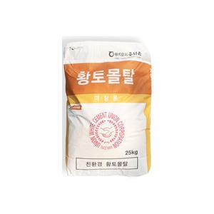 유니온 친환경 황토몰탈 시멘트 25kg 미장용 황토방 구들방