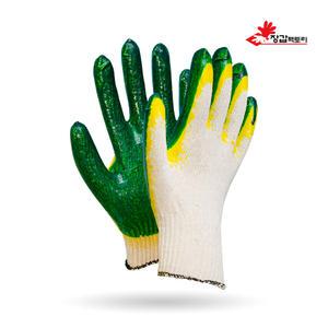 국산 송학 이중청코팅 장갑 10G 100켤레 청이중코팅 목장갑