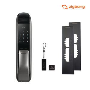 [A지역설치]직방 구)삼성 SHP-P51 플러스 블렉고급보강판 푸시풀 디지털도어락 현관문번호키-빠 른 발 송