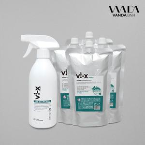바이엑스 Vi-X 뿌리는 소독제 500ml 본품 + 리필용 x 4개