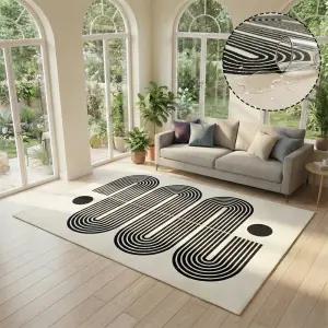 홈메이드 유니크 러그 사계절 먼지없는 거실 카페트 방수 단모 79번