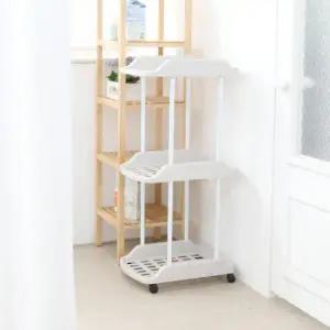 창신리빙 다용도 빨래바구니 선반3단(이동식)