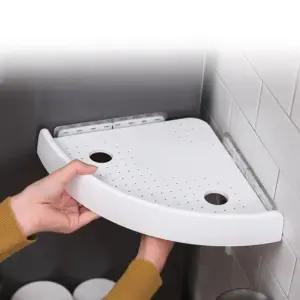 버티고 욕실코너선반 2개 무타공 원터치 화장실선반