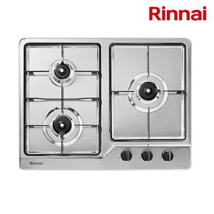 [린나이] 빌트인 3구 스테인레스 상판 가스레인지 RBR-S3203D 건전지 교체형