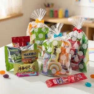 레인보우 6종 간식 선물 어린이집 생일 선물 유치원 간식 단체  크리스마스 답례