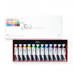 신한 전문가 수채화물감 swc 15ml 12색 틴트칼라