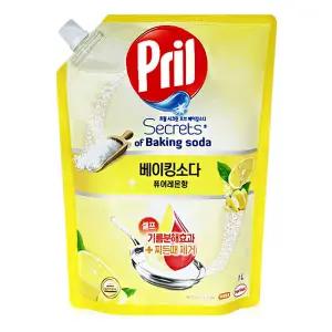 에버코스 프릴 베이킹소다 퓨어레몬 리필 1L