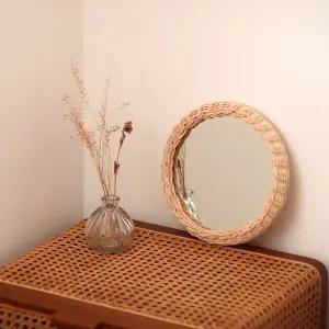 DIY 라탄공예 라탄 원형 거울 만들기 키트