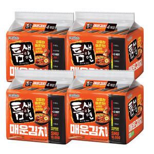 팔도 틈새라면매운김치 120g, 16개