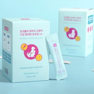 코코몰리 강아지 고양이 구강 항비만 유산균 프로바이오틱스 2gx30포 2개묶음