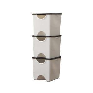 플라팜 에코홀릭 분리수거함, 화이트, 30L, 3개