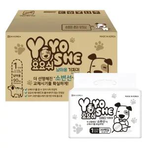 T멤버십 11% / 요요쉬 강아지 기저귀 남아, 1단계, 30매, 3개