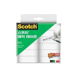 스카치 매직테이프 810 리필 18x32mm 12개입 알뜰팩