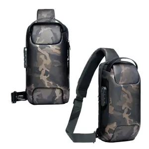 밀리터리 도난방지 크로스백 슬링백 여행용 가방 소지품가방 USB충전