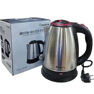 스텐 전기주전자1.8L 무선주전자  전기포트 커피포트