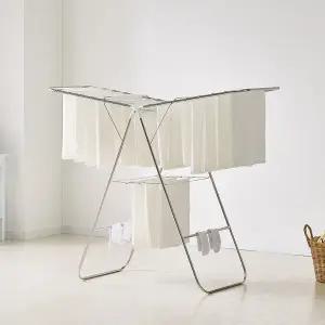 [리빙코아]국산 올스텐 접이식 튼튼한 프리미엄 빨래건조대 화이트 대형