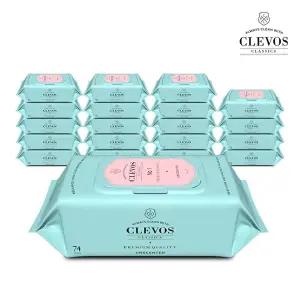 [클레보스][클레보스] 넘버원 민트 물티슈 캡형 70매 20팩