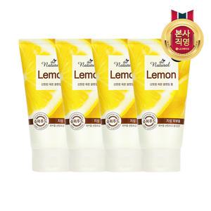 온더바디 더내추럴 산뜻 레몬 클렌징폼120g×4개