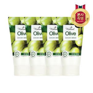 온더바디 더내추럴 촉촉 올리브 클렌징폼120g×4개
