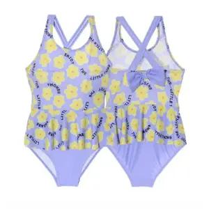 [레노마수영복](하남점) 폴리백 증정 레노마수영복 여아동 플라워 프릴 실내원피스수영복GF21802