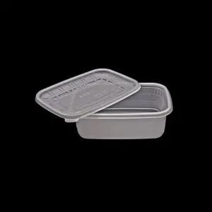 AJ 사각 죽 용기 대 1000ml 100개 세트 포장 배달