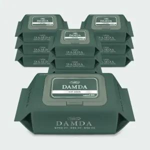 담다 물티슈 100매 캡형 10팩 비츄인 M049