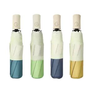 [1개+1개] 소다 3단 자동 우산 튼튼한 접이식 접는 자동 우산