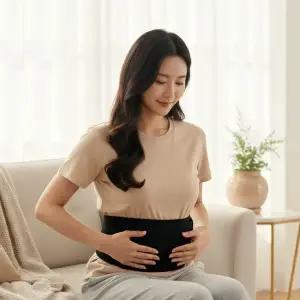 [히트2웨어]원적외선 허리 배 복부 무선 온열 찜질기 휴대용 생리통 온열기 발열 복대 벨트