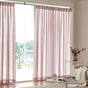 모던하우스 높이조절 차르르 쉬폰커튼 라벤더핑크, 140x235, 1개