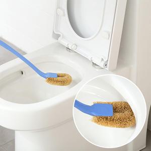 스리랑카 천연 야자수 변기 세척 청소 화장실 솔 브러쉬 화이트