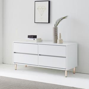 애니 시스템 2단 거실장 티비장식장 TV다이 틈새 드레스룸 수납장 하이그로시 1200