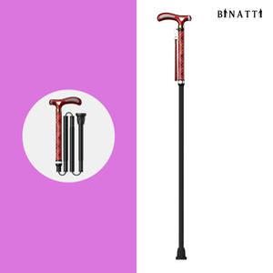 비나띠 SF02 5단계 높이조절 접이식 노인 카본지팡이 296g