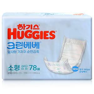 하기스 크린베베 일자형 기저귀 소형 78매 X1개