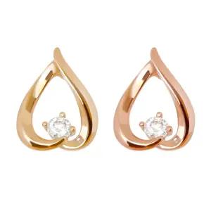 14K GOLD 티어링 큐빅 목걸이 금 펜던트 2종 택1