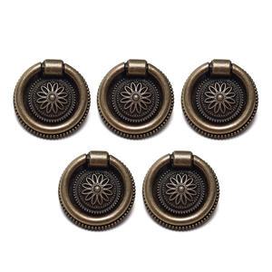 두일 국화링 2구 가구손잡이 엔틱 P32 5개 서랍장 장농 싱크대 진열장 장식장