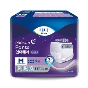 테나 언더웨어 맥시 중형 10매 안심숙면 팬티형 성인용기저귀