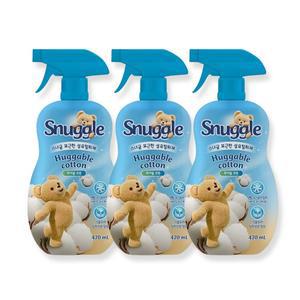 스너글 오리지널 섬유 탈취제 허거볼코튼 470ml 3개