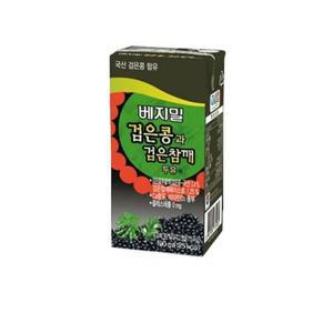 정식품 베지밀 검은콩과 검은참깨 두유 190ml x 48팩E