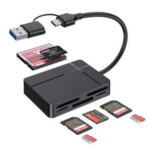 라온 CR-700C 7in1 Type-C USB3.0 TF/M2/XD/CF 메모리 마이크로 SD카드 C타입 멀티 카드리더기