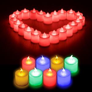 LED 케익촛불 칼라 무지개 이벤트 데코용