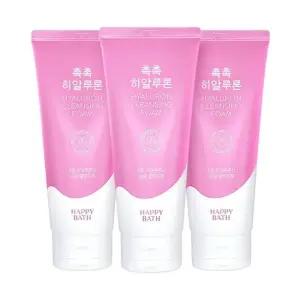해피바스 촉촉 히알루론  클렌징 폼 200g 3개팩