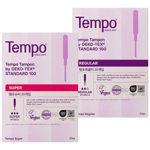 뉴 템포 (80~100p) 레귤러 슈퍼 체내형생리대 탐폰