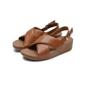 [비밀상점] 핏플랍 루루 크로스 샌들 라이트 탄 K03-592