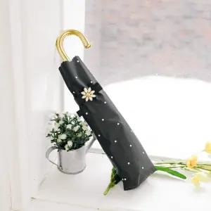 Wpc.양산 플라워 포인트 암막 UV차단 3단양산 801-15588-102