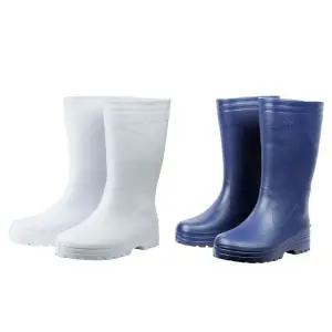 보생 EVA 조이 남장화 (백색,청색) 미끄럼방지 주방 작업 레인부츠 위생 방수 남자용