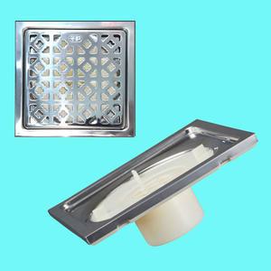 백년트랩 사각스텐커버 유가 일체형-바닥 하수구 교체공사 냄새 악취 차단 배수구캡