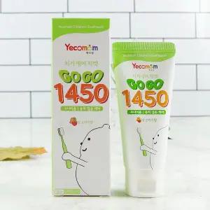 [핫트랙스]예꼬맘 고고 불소 1450 어린이 치약 60g+15g