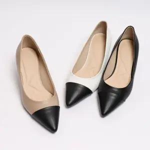 원더슈즈 국내제작 배색베이직 하이쿠션 스틸레토 힐펌프스