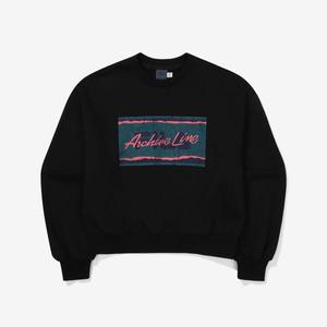 [FILA] 아카이브 세미크롭 맨투맨 (FE2POF6101F_BLK)